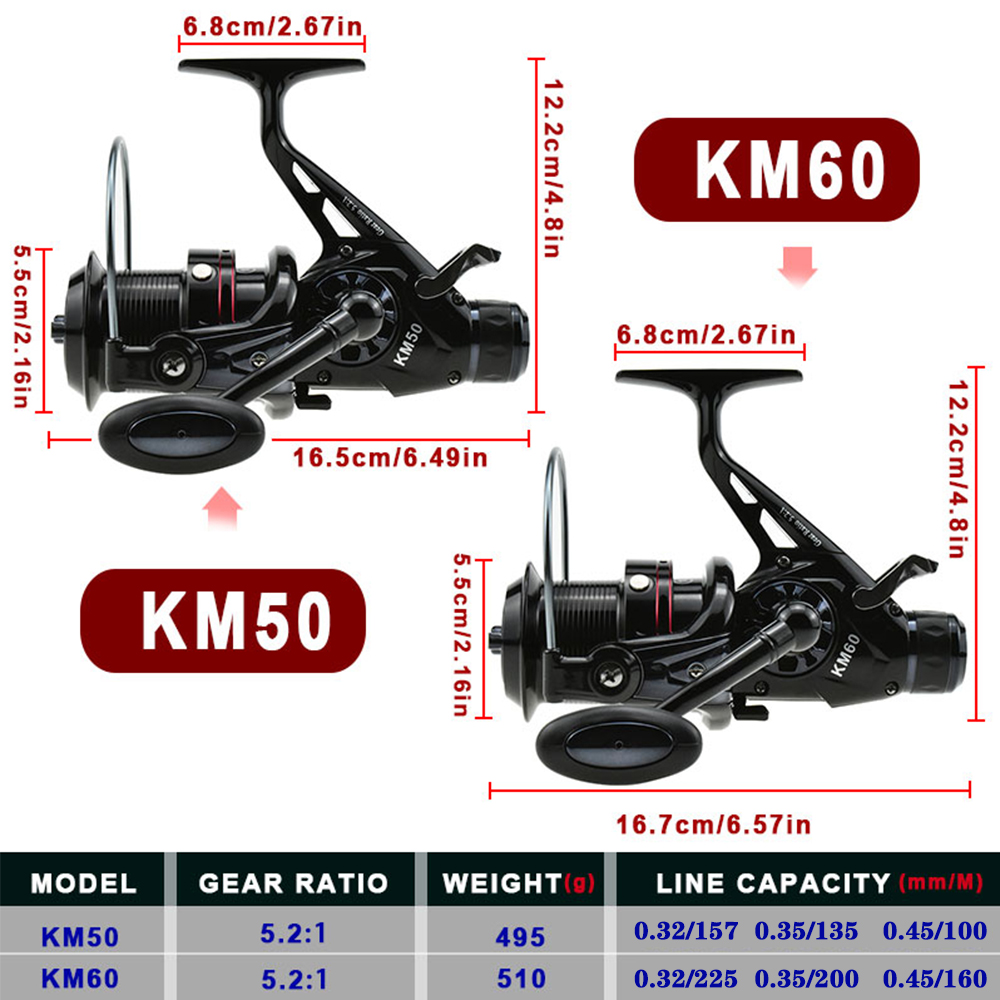 Double Drag Carp Fishing Spinn - Surf Reel ulasan dan harga