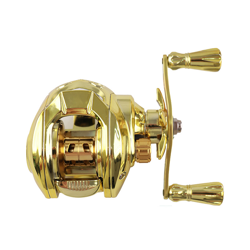 Gold Full Metal Baitcasting Re - Ice Fishing Reel ulasan dan harga