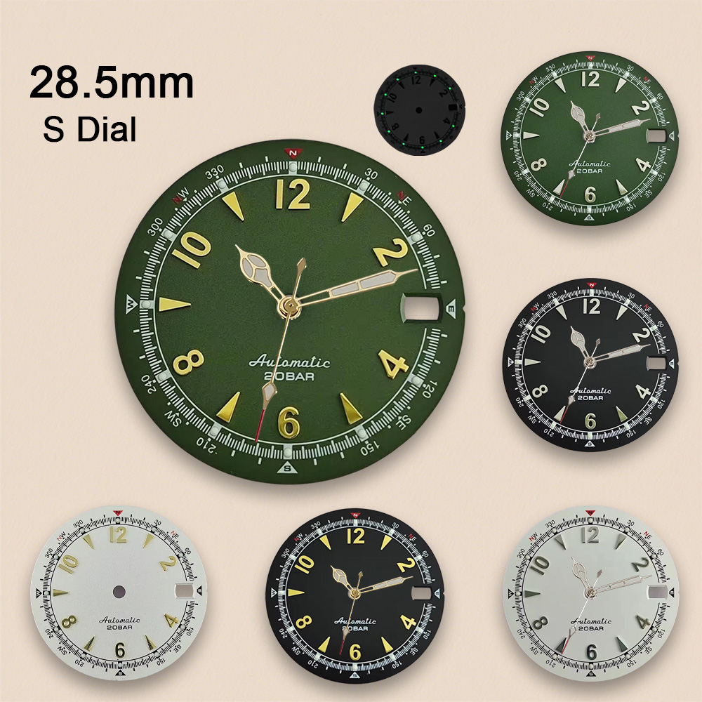 Nh35 Dial S Logo 28.5mm Retro  - Reel Case ulasan dan harga